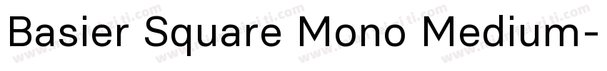 Basier Square Mono Medium字体转换